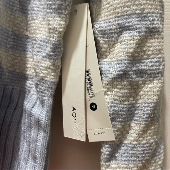 NWT Aqua Bloomingdales Gingham Cropped Cardigan - Picture 8 of 10